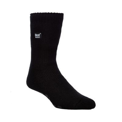 Black Heat Holders thermal slipper socks